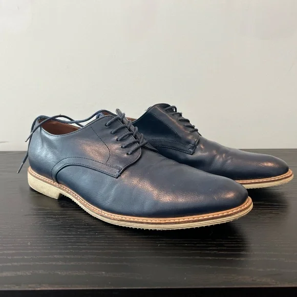Aldo | Shoes | Blue Leather Aldo Oxford Shoes Or Dress Shoes  display picture 2
